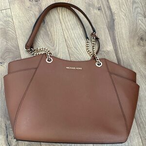 Michael Kors Tan Leather Shoulder Bag